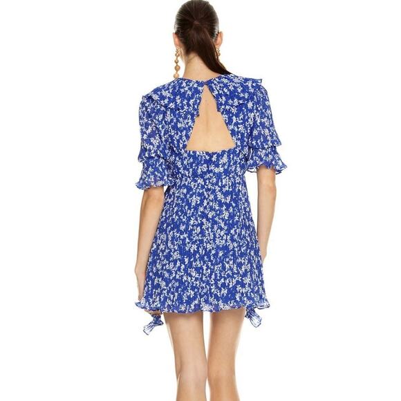 LA MAISON TALULAH-MEDITERRANEAN MINX Pleated Mini Dress Size M - Picture 2 of 16